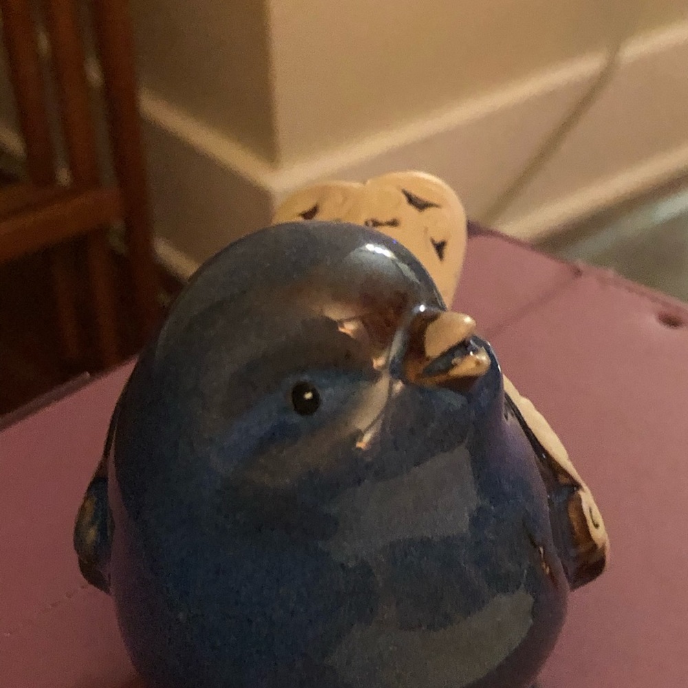 π¦ Blue ceramic bird - Picture 3 of 6